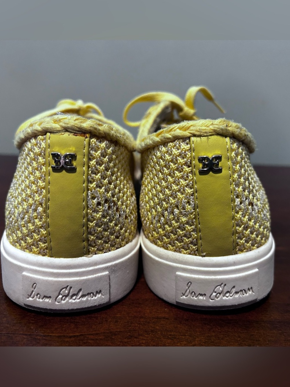 Sam Edelman light yellow Elena fabric sneaker 9.5 - Picture 11 of 14